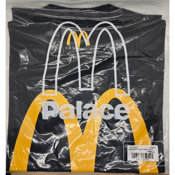 McDonald's x Palace Collaboration T-Shirt, Black w/ Yellow "M" Logo, Size Small - Picture 3 of 4